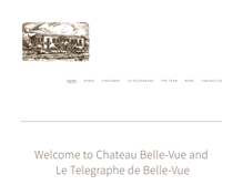 Tablet Screenshot of chateaubelle-vue.com